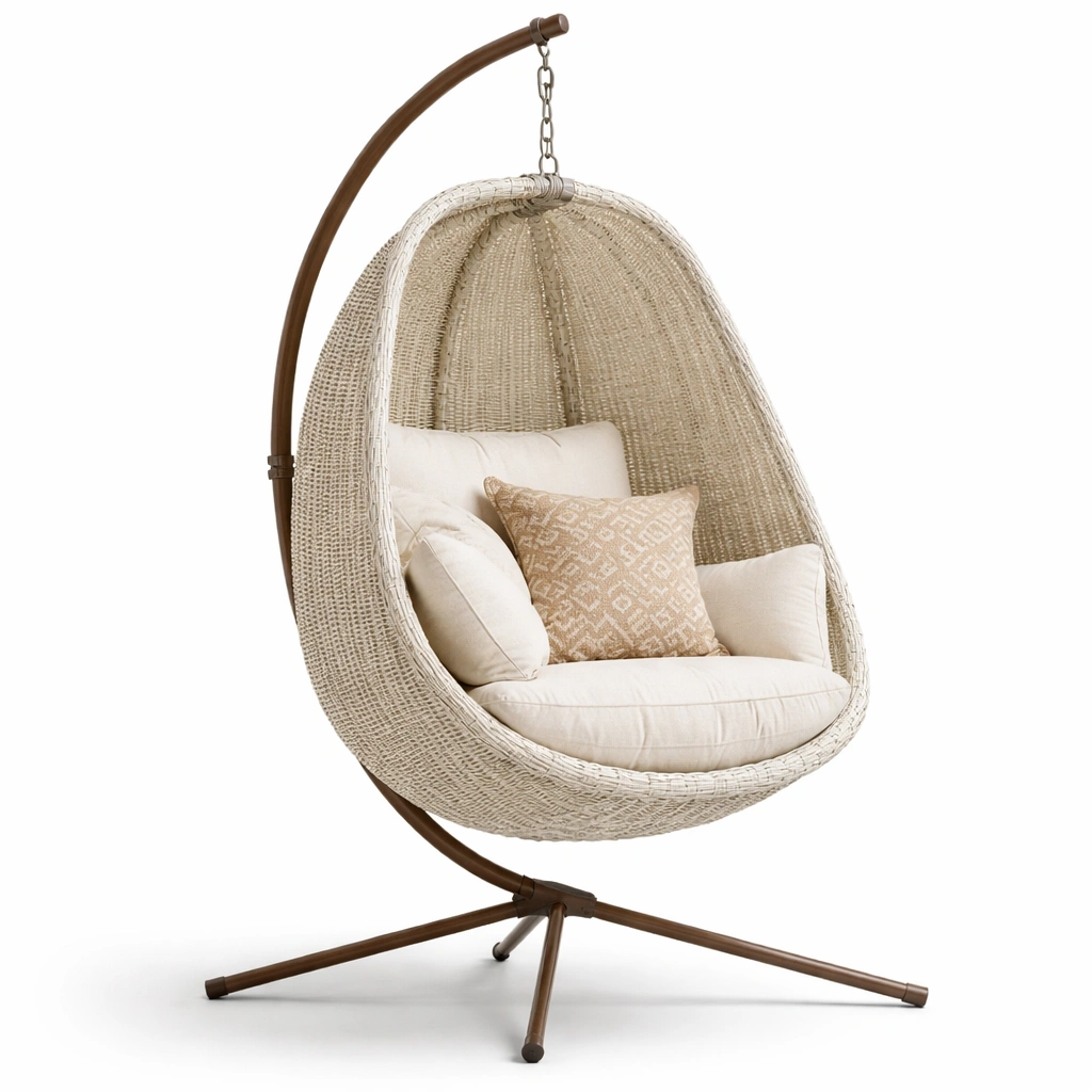 Haengesessel mit Gestell und Polster-Yelviro