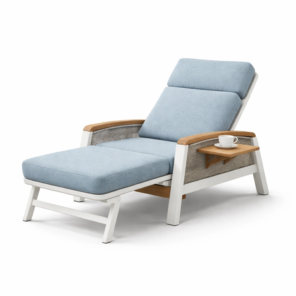 Relaxliege mit verstellbarer Rueckenlehne-Yelviro