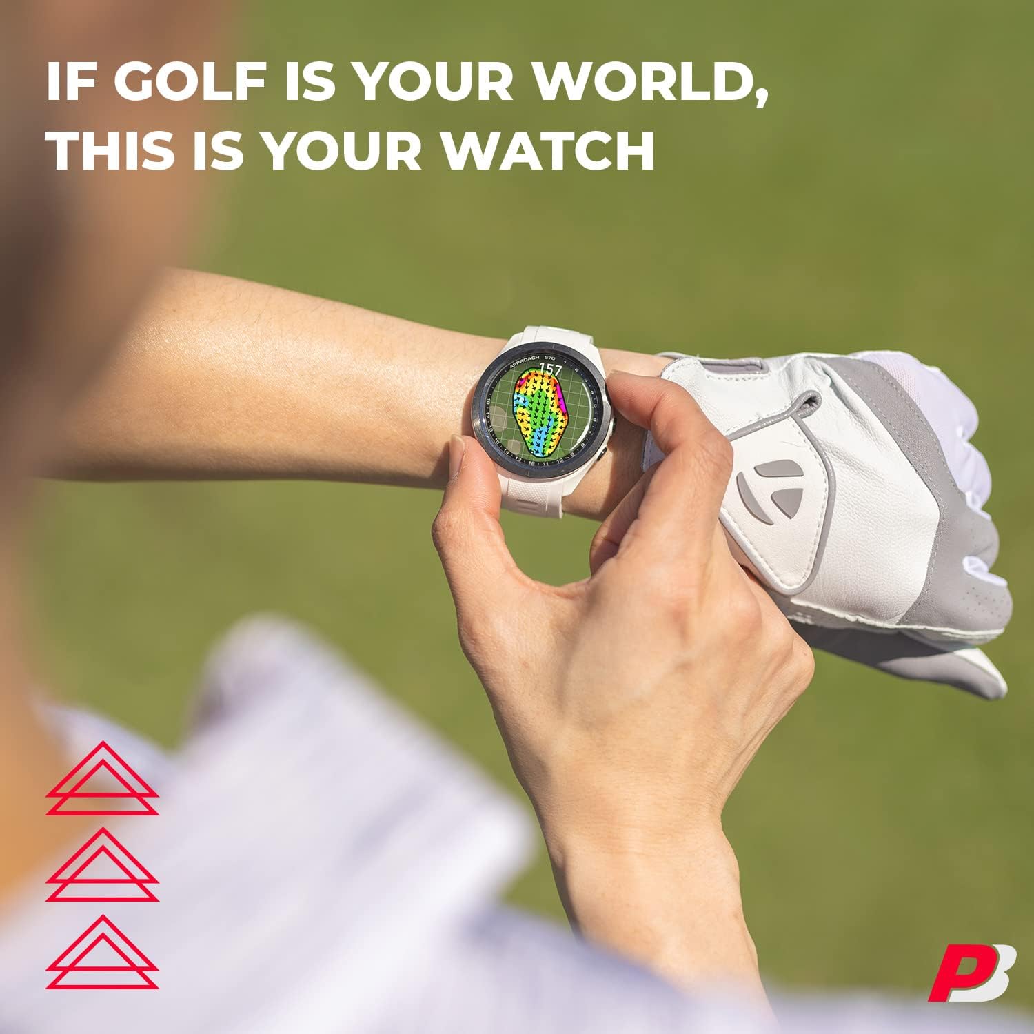 ⛳S70 (White, 42mm) Golf GPS Watch Bundle