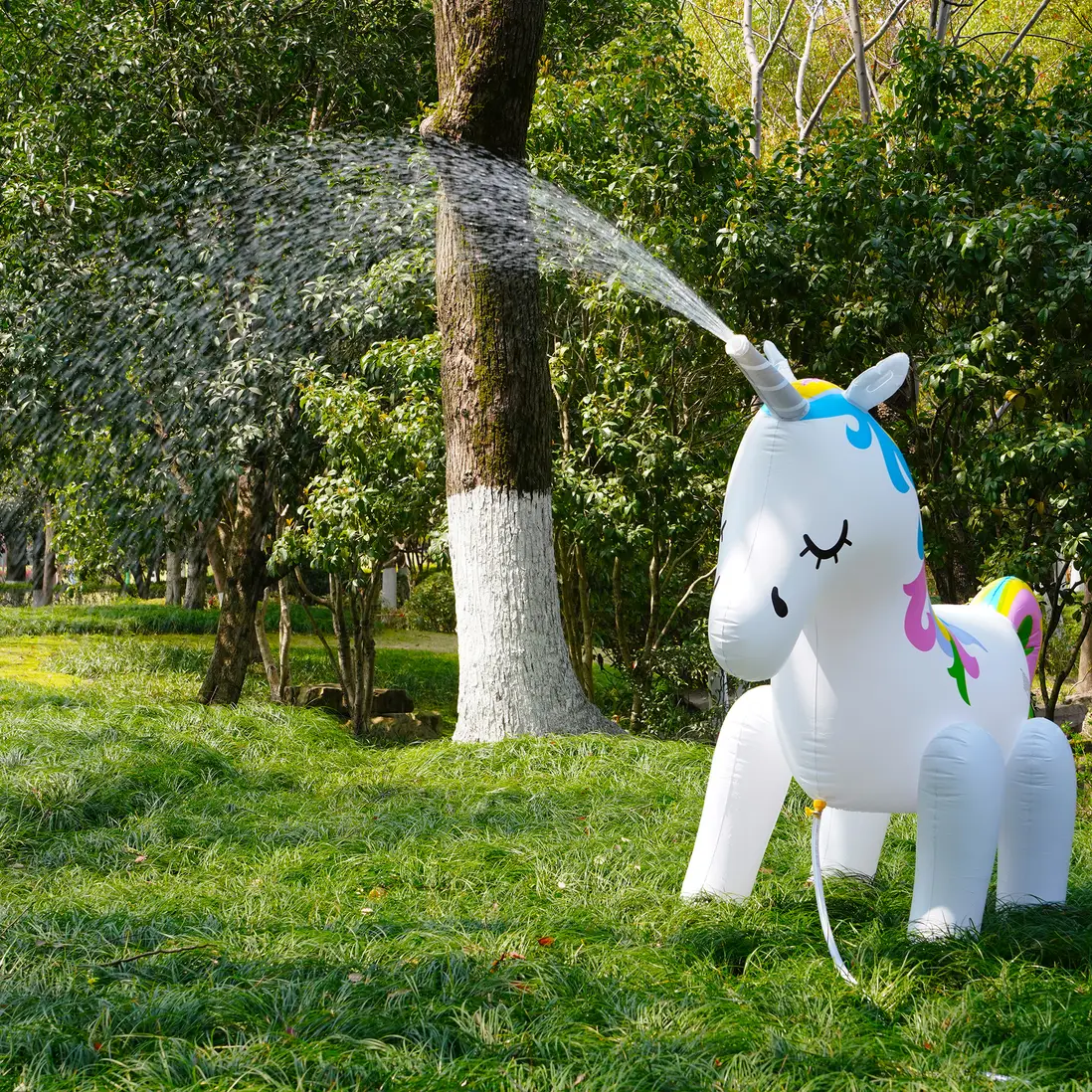 Inflatable Unicorn Sprinkler Unicorn Water Toys for Summer Yard and Outdoor Play Kids