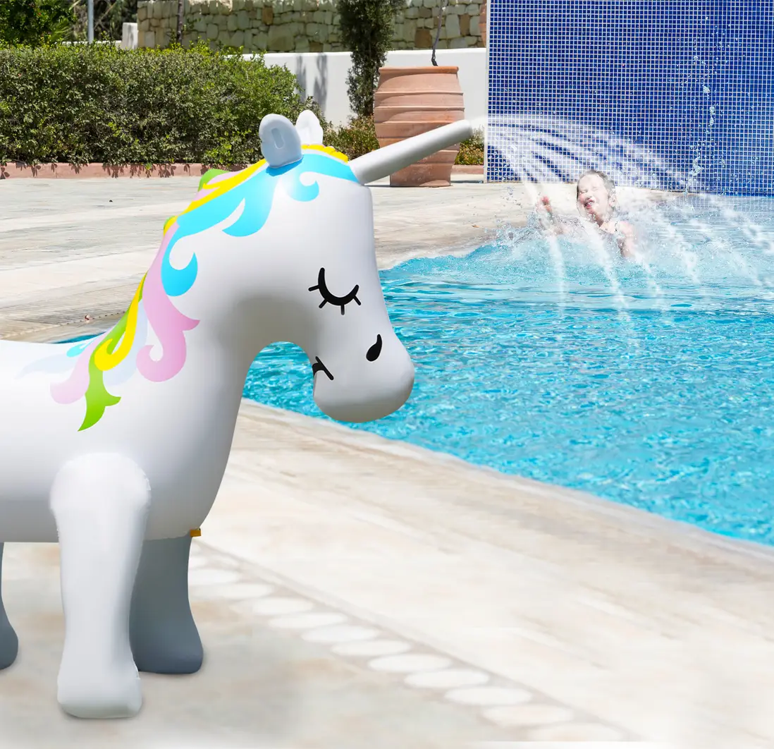 Inflatable Unicorn Sprinkler Unicorn Water Toys for Summer Yard and Outdoor Play Kids