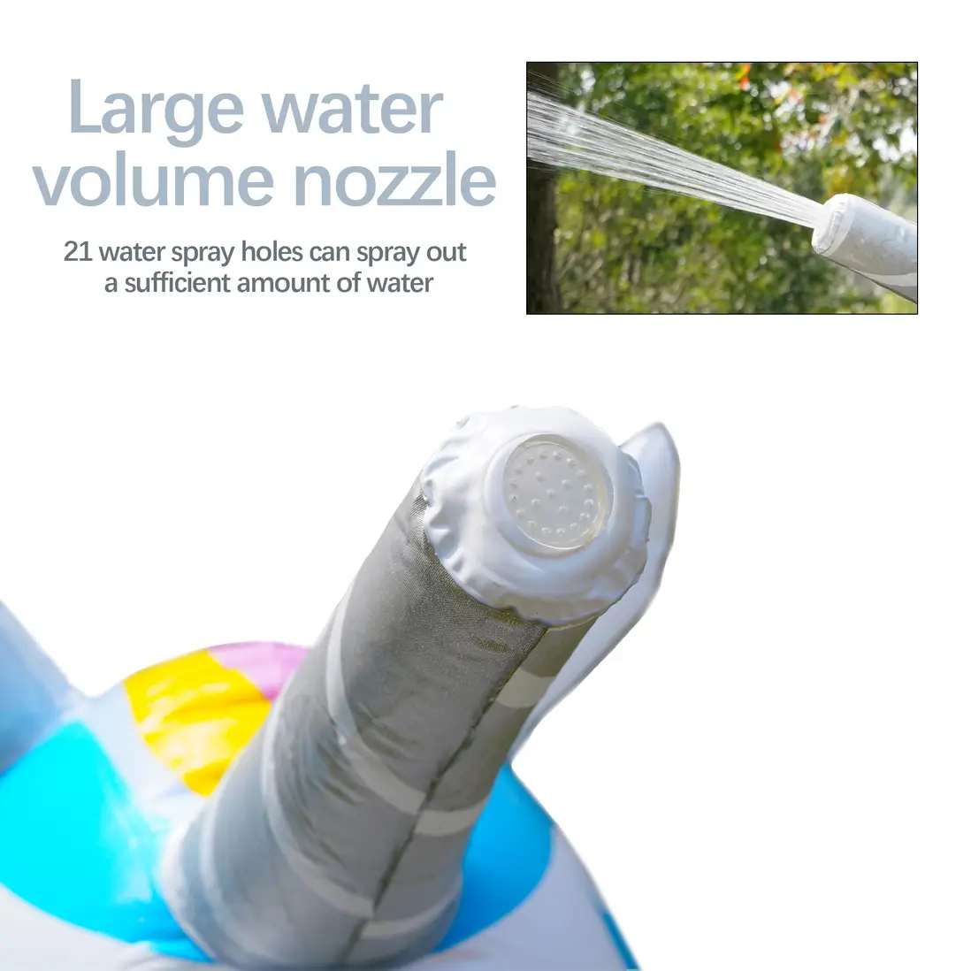 Inflatable Unicorn Sprinkler Unicorn Water Toys for Summer Yard and Outdoor Play Kids