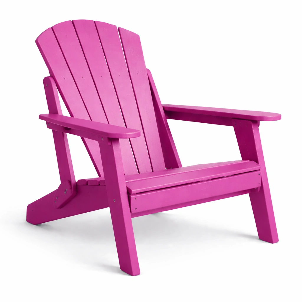 Sedia adirondack in legno di pino rosa-R Oomdira