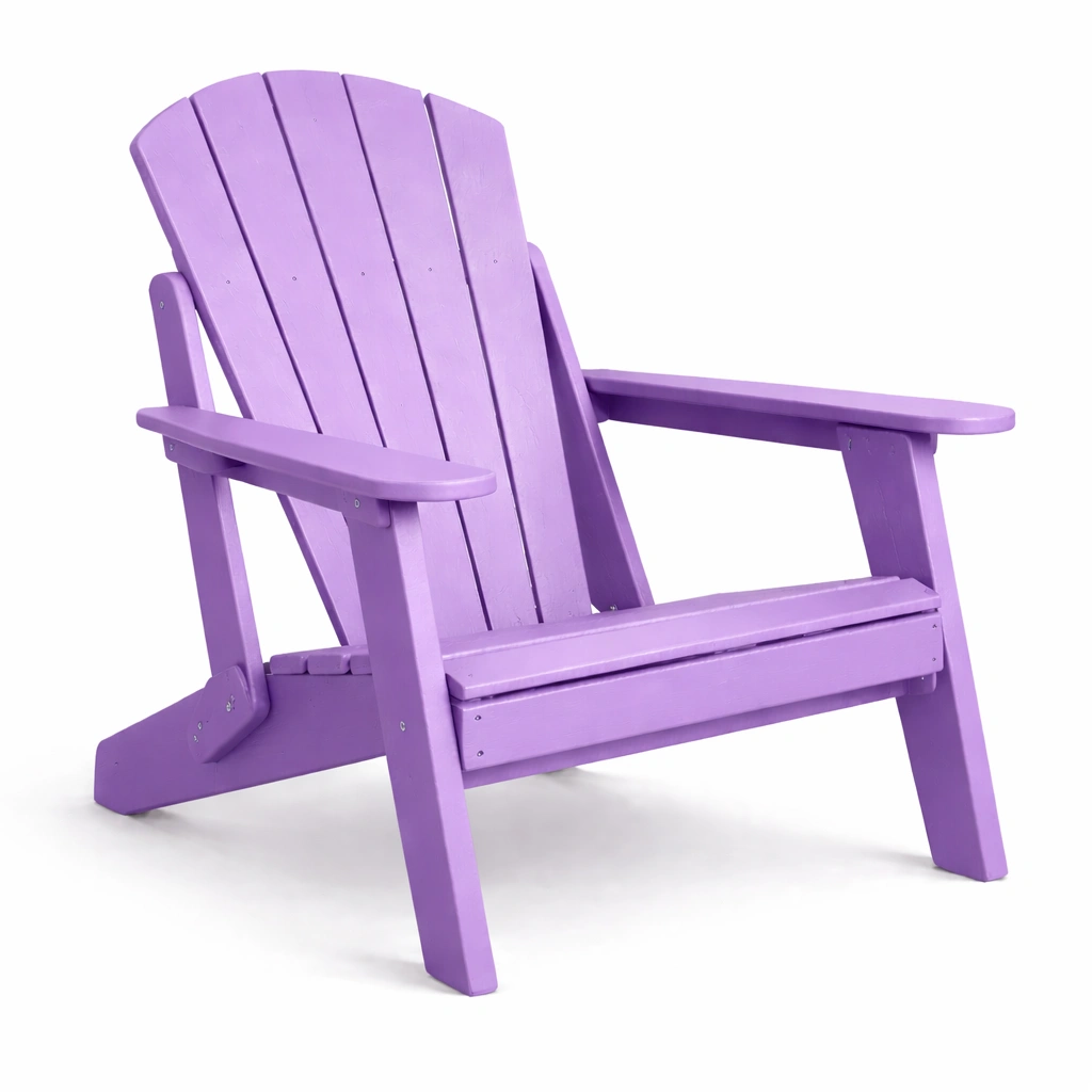 Sedia adirondack in legno per esterni viola-R Oomdira