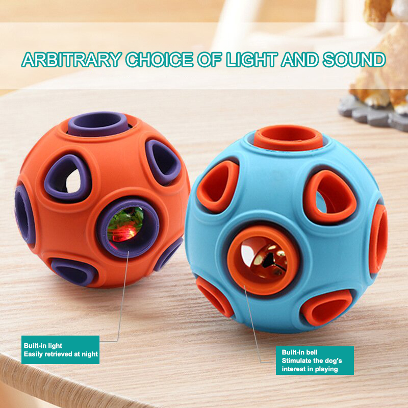 Sounding and Glowing Interactive Toys Dog Balls