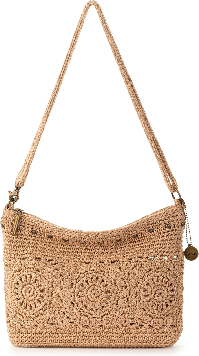 Lumi Convertible Crossbody Purse - Women's Handbag for Everyday & Travel, 3-in-1 Small Crossbody in Crochet & Leather