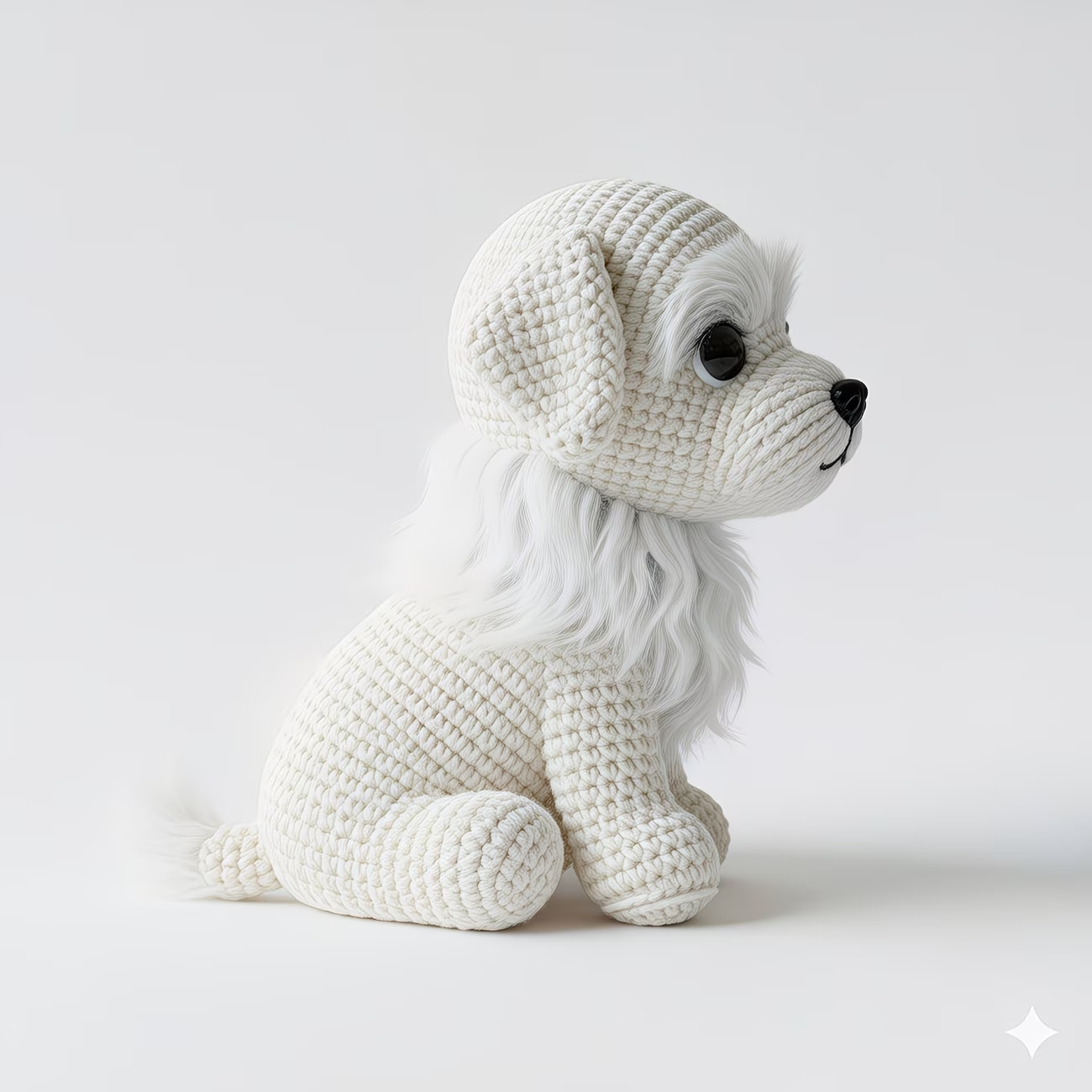 Maltese Puppy Crochet Plush Kit for Beginners | DIY Amigurumi Stuffed Animal Set with Yarn, Hook & Step-by-Step Tutorial | Cute Handmade Gift for Dog Lovers