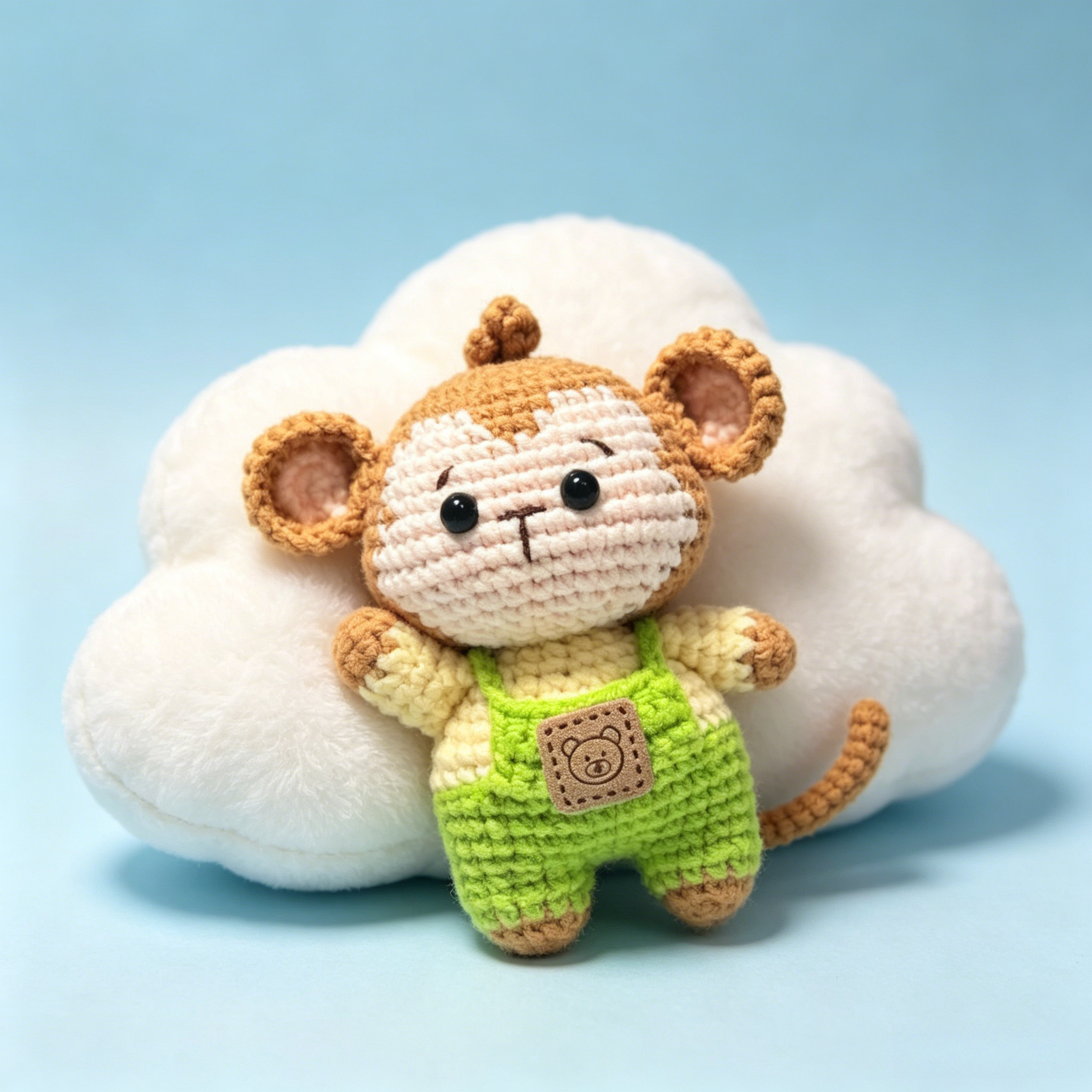 Handmade Crochet Monkey Amigurumi Doll | Cute Plush Toy Gift 🧶