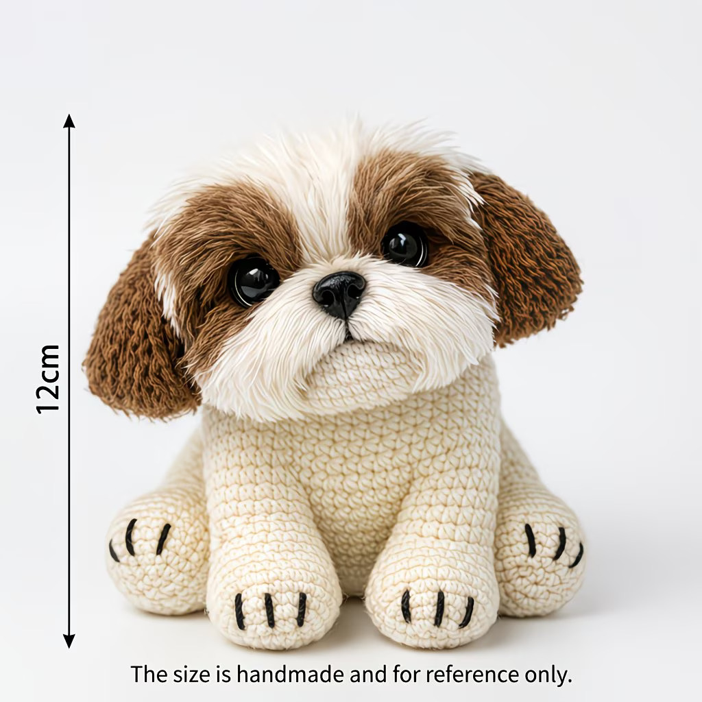 Cute Puppy Crochet Kit for Beginners | DIY Amigurumi Dog Set with Yarn, Hook & Video Tutorial | Adorable Handmade Gift for Dog Lovers