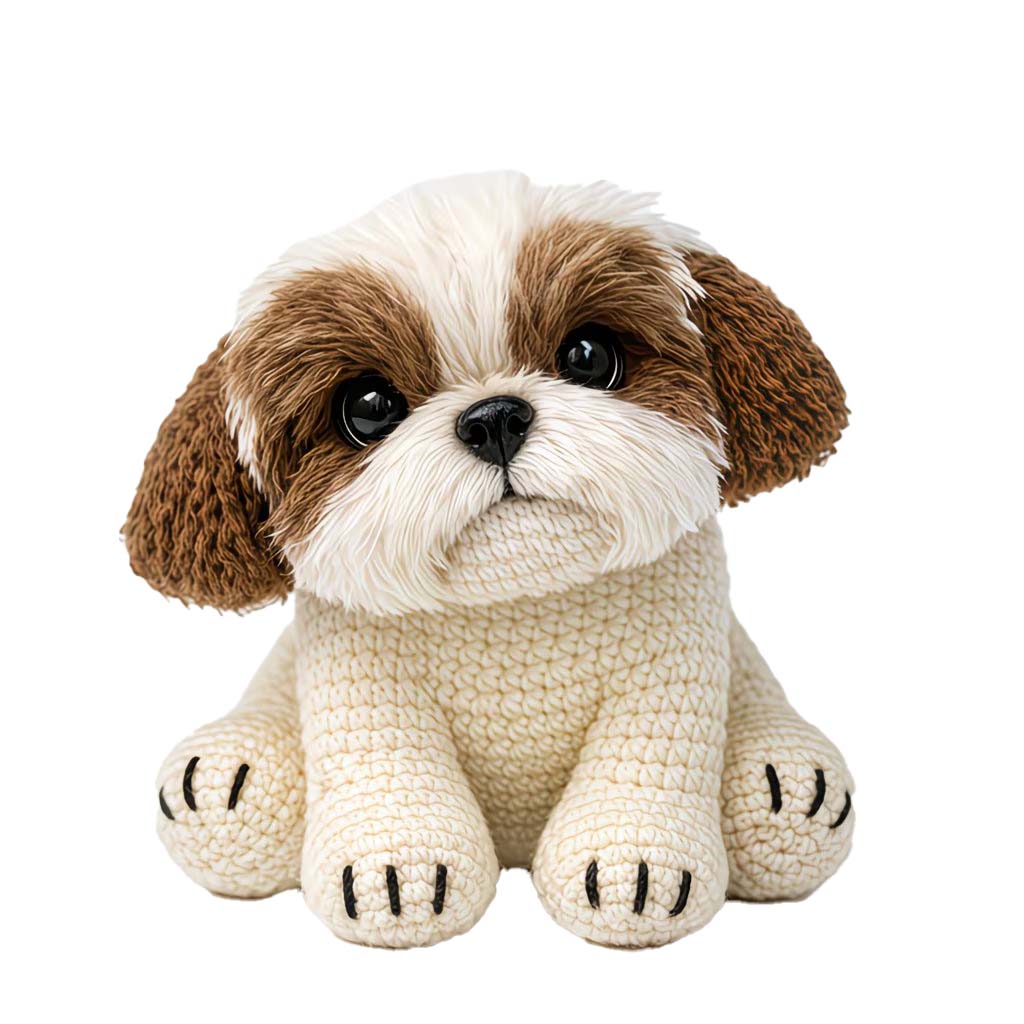 Cute Puppy Crochet Kit for Beginners | DIY Amigurumi Dog Set with Yarn, Hook & Video Tutorial | Adorable Handmade Gift for Dog Lovers
