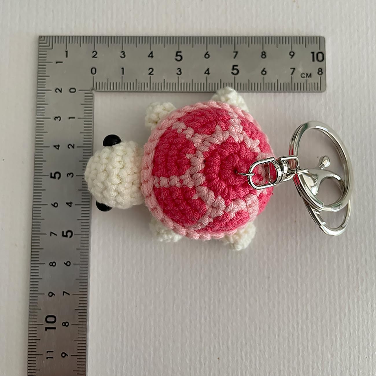 Mini Handmade Crochet Turtle Keychain Crochet Animal Turtles for Keyring Charm Handbag Bag Purse Pendant-Hookcrafted