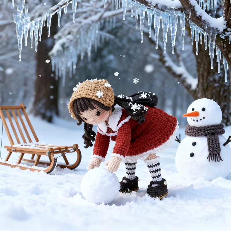 Eginner-Friendly Christmas Project This Adorable Crochet Kit Is Designed for Both New and Intermediate Crocheters, with Simple Steps That Make Crafting Easy and Fu, Adorable Christmas-Themed Crochet Set for, Designed for Both Beginners And Those