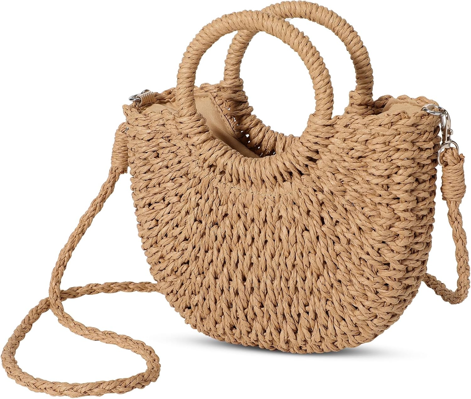 Beach Purse Straw Crossbody Bags for Women Straw Purse Beach Bag Woven Summer Purses for Women 2026