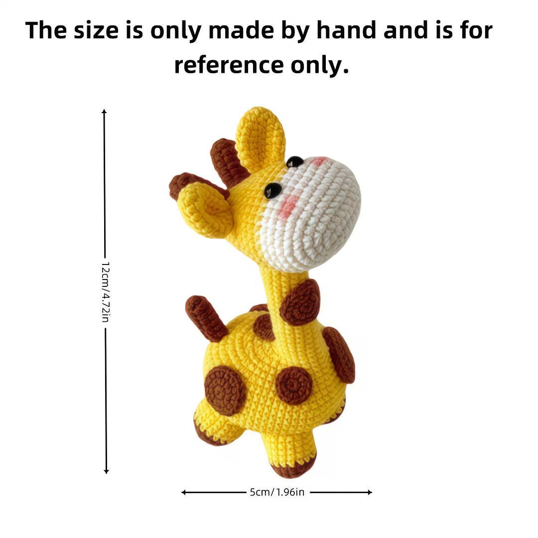 Giraffe Crochet Kit for Beginners | DIY Amigurumi Set with Yarn & Tools | Hookcrafted
