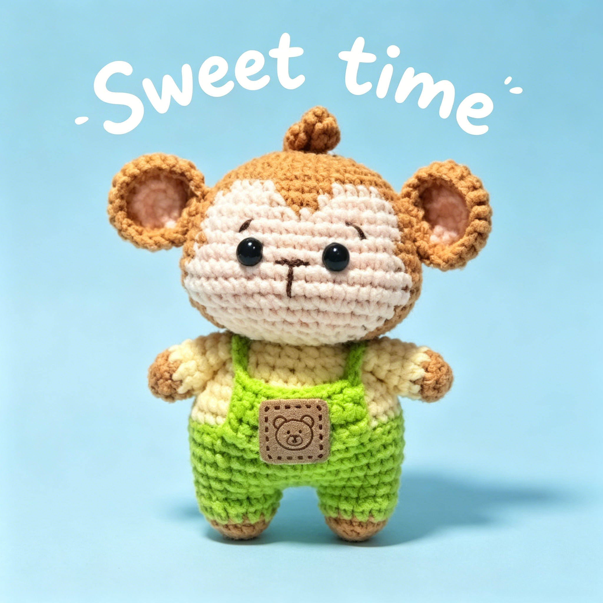 Handmade Crochet Monkey Amigurumi Doll | Cute Plush Toy Gift 🧶