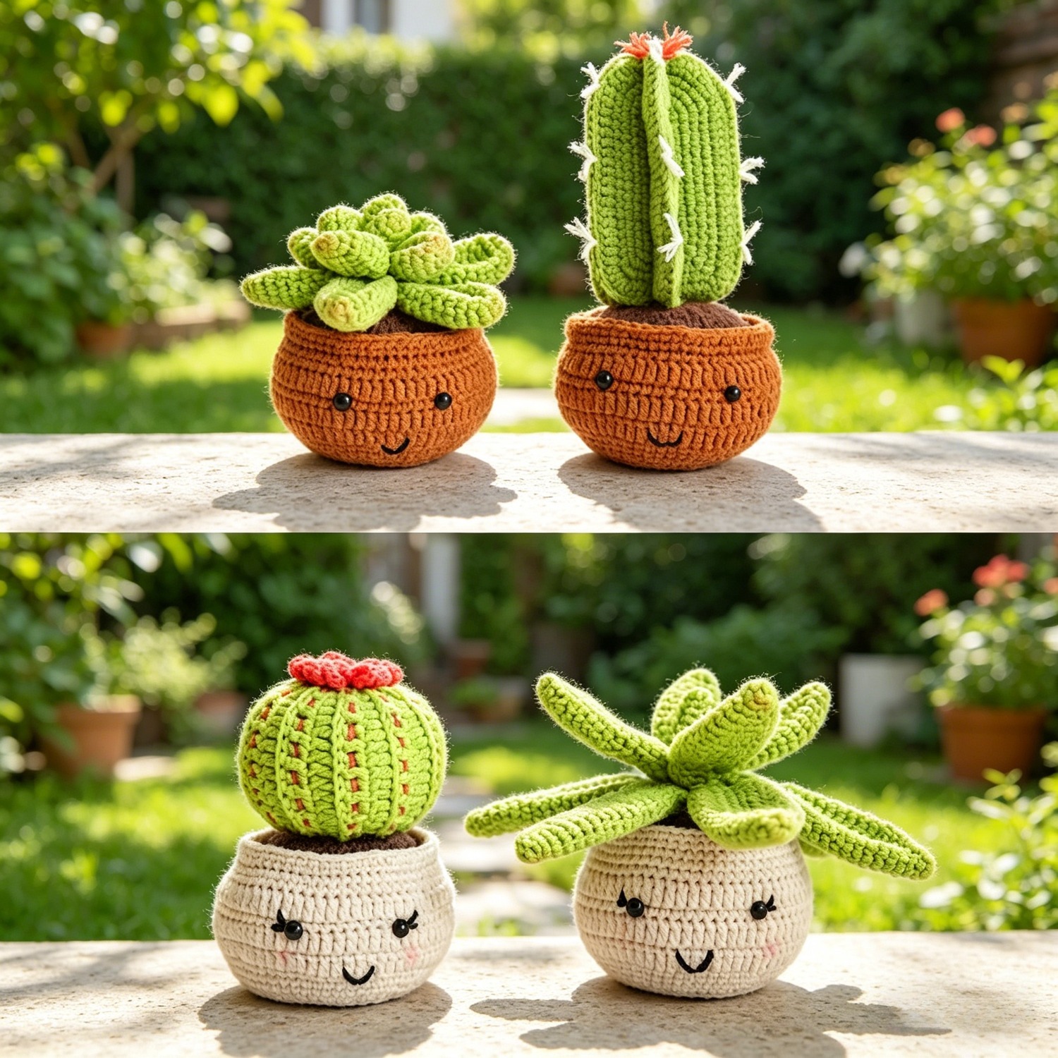 Succulent Crochet Kit for Beginners | DIY Amigurumi Set with Yarn, Hook & Video Tutorial | Hookcrafted