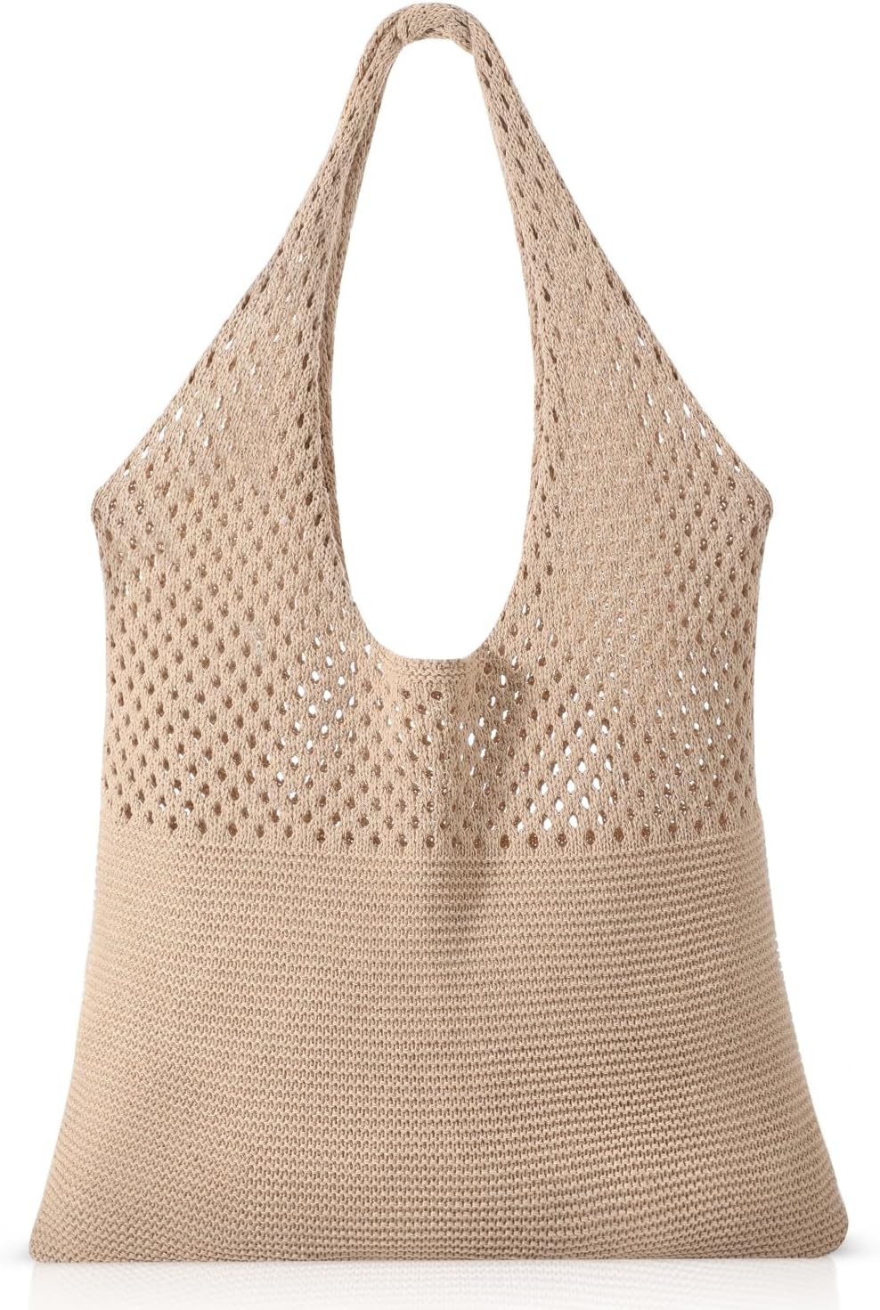 Crochet Beach Bags for Women, Summer Beach Tote Bag, Mesh Cute Beach Purse, Aesthetic Knit Bag Handbag Shoulder Bag