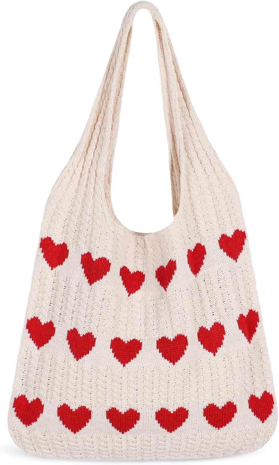 Crochet Tote Bag, Mesh Beach Bag Knit Summer Hobo Bag Vacation Boho Tote Bag for Women