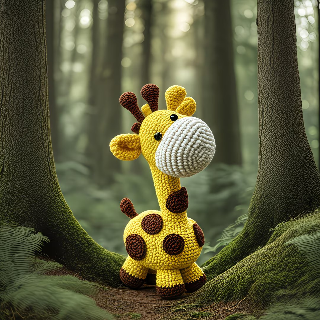 Giraffe Crochet Kit for Beginners | DIY Amigurumi Set with Yarn & Tools | Hookcrafted
