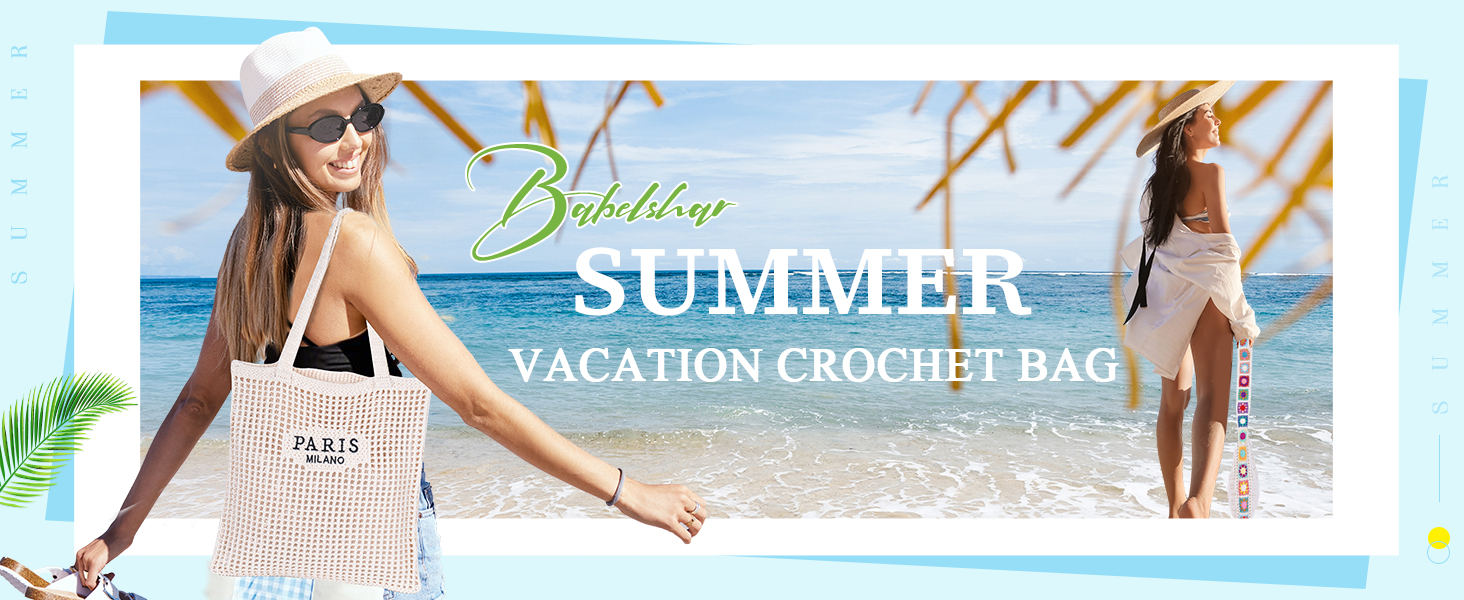 crochet beach bag