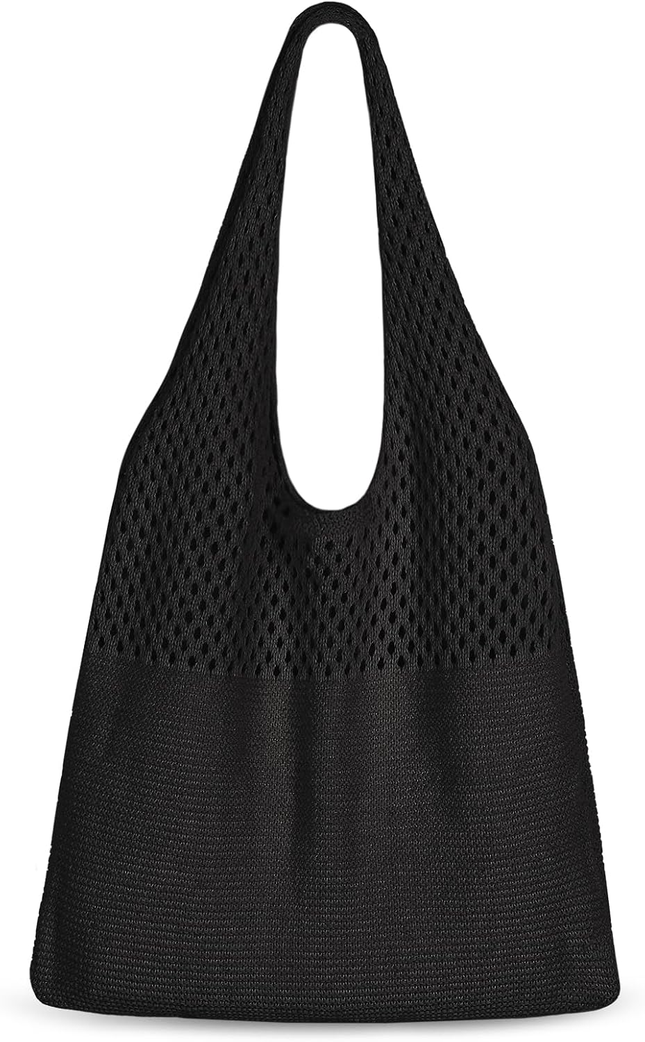 Crochet Tote Bag, Mesh Beach Bag Knit Summer Hobo Bag Vacation Boho Tote Bag for Women