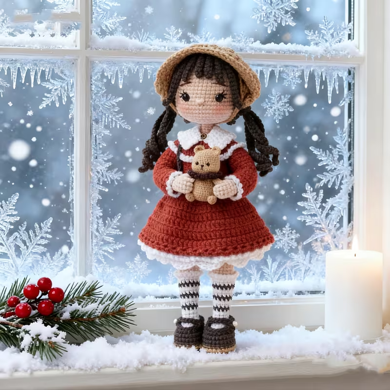 Eginner-Friendly Christmas Project This Adorable Crochet Kit Is Designed for Both New and Intermediate Crocheters, with Simple Steps That Make Crafting Easy and Fu, Adorable Christmas-Themed Crochet Set for, Designed for Both Beginners And Those