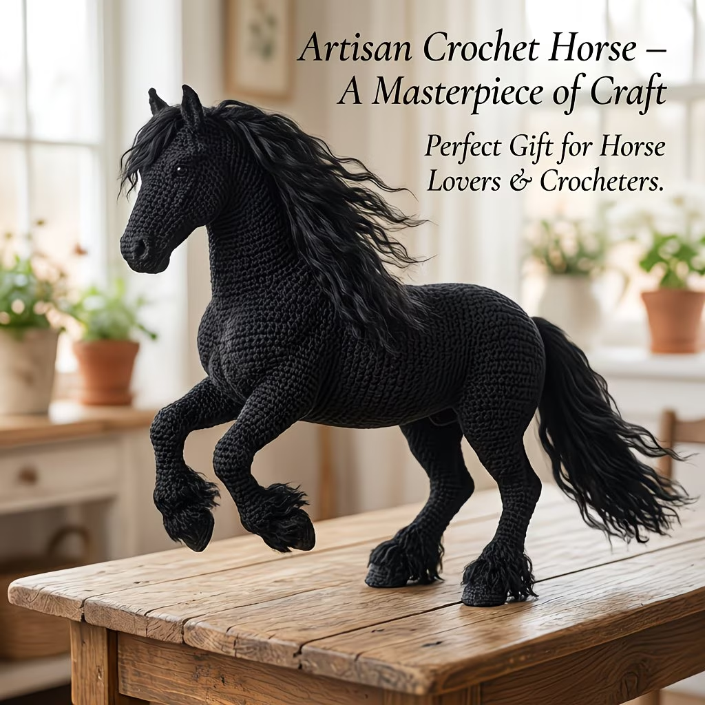 5 Style Horse Family Crochet Kit for Beginners | DIY Amigurumi Stuffed Toy Set with Full Supplies & Easy Instructions | Adorable Handmade Gift for Craft Fans