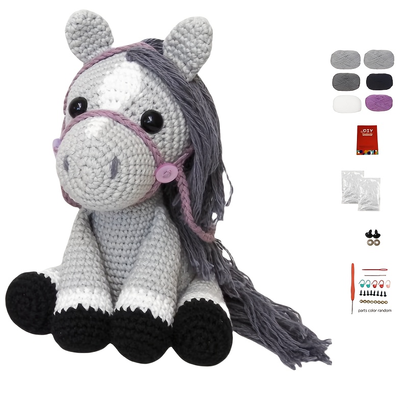 A Beginner'S Crochet Kit Featuring Animal Designs for Adults, Complete with Step-By-Step Video Tutorials. This Knitting Set Is a Charming And Fun Home Decor Piece, Perfect As a Birthday Or Valentine'S Day Gift-Hookcrafted