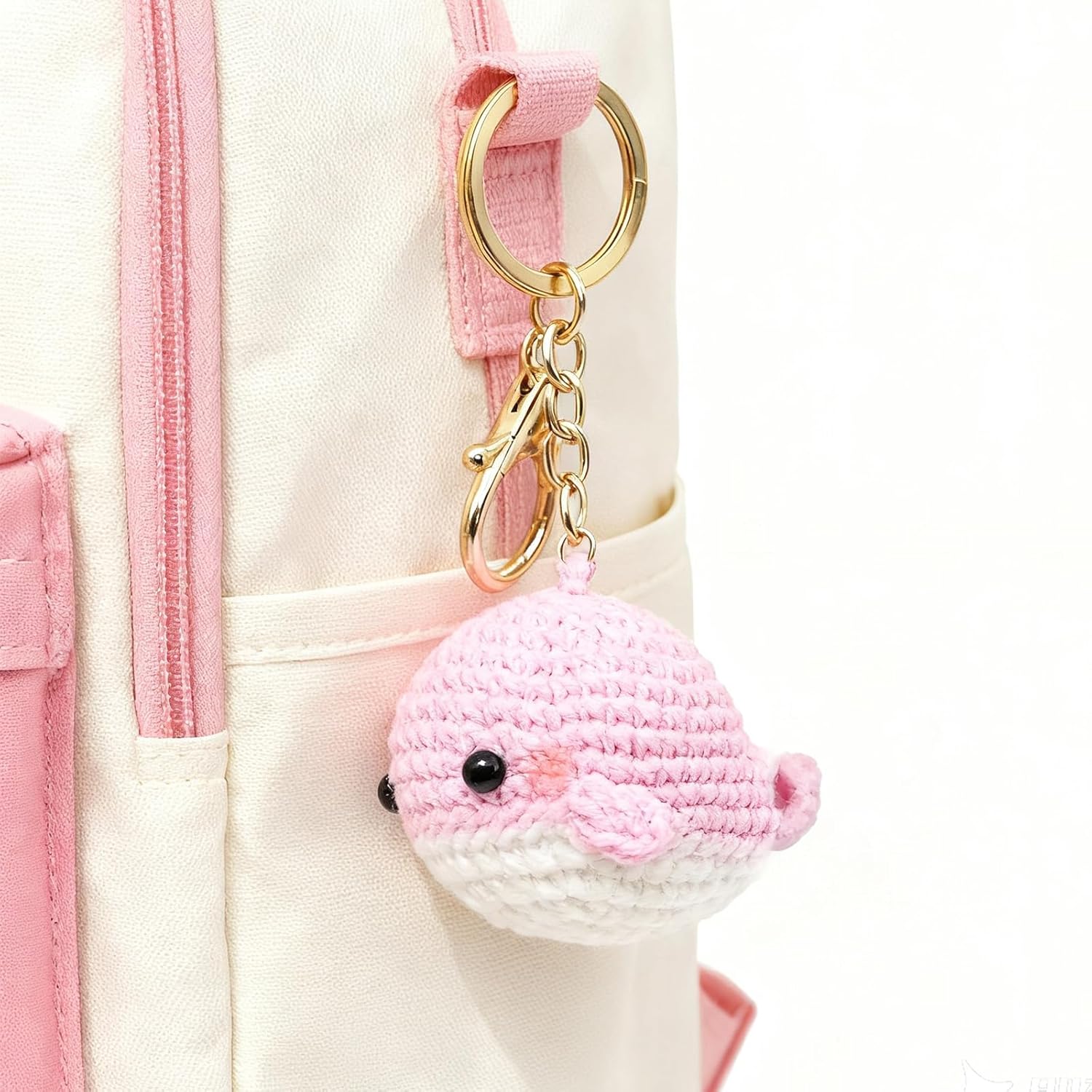 Crochet Keychain Whale Bee Star keychains for Backpacks Cute Bag Charms Purse Charms for Handbags Gifts for Women-Hookcrafted