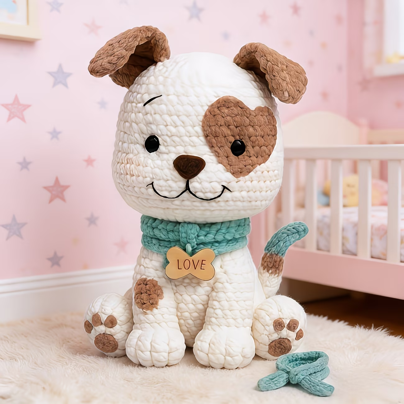 Cute Puppy Crochet Plush Kit for Beginners | DIY Amigurumi Stuffed Animal Set with Yarn, Hook & Step-by-Step Tutorial | Sweet Handmade Gift for Dog Lovers-Hookcrafted