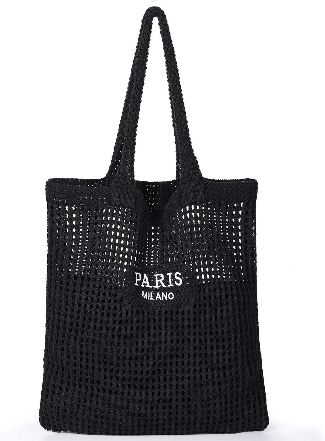 Crochet Tote Bag, Mesh Beach Bag Knit Summer Hobo Bag Vacation Boho Tote Bag for Women