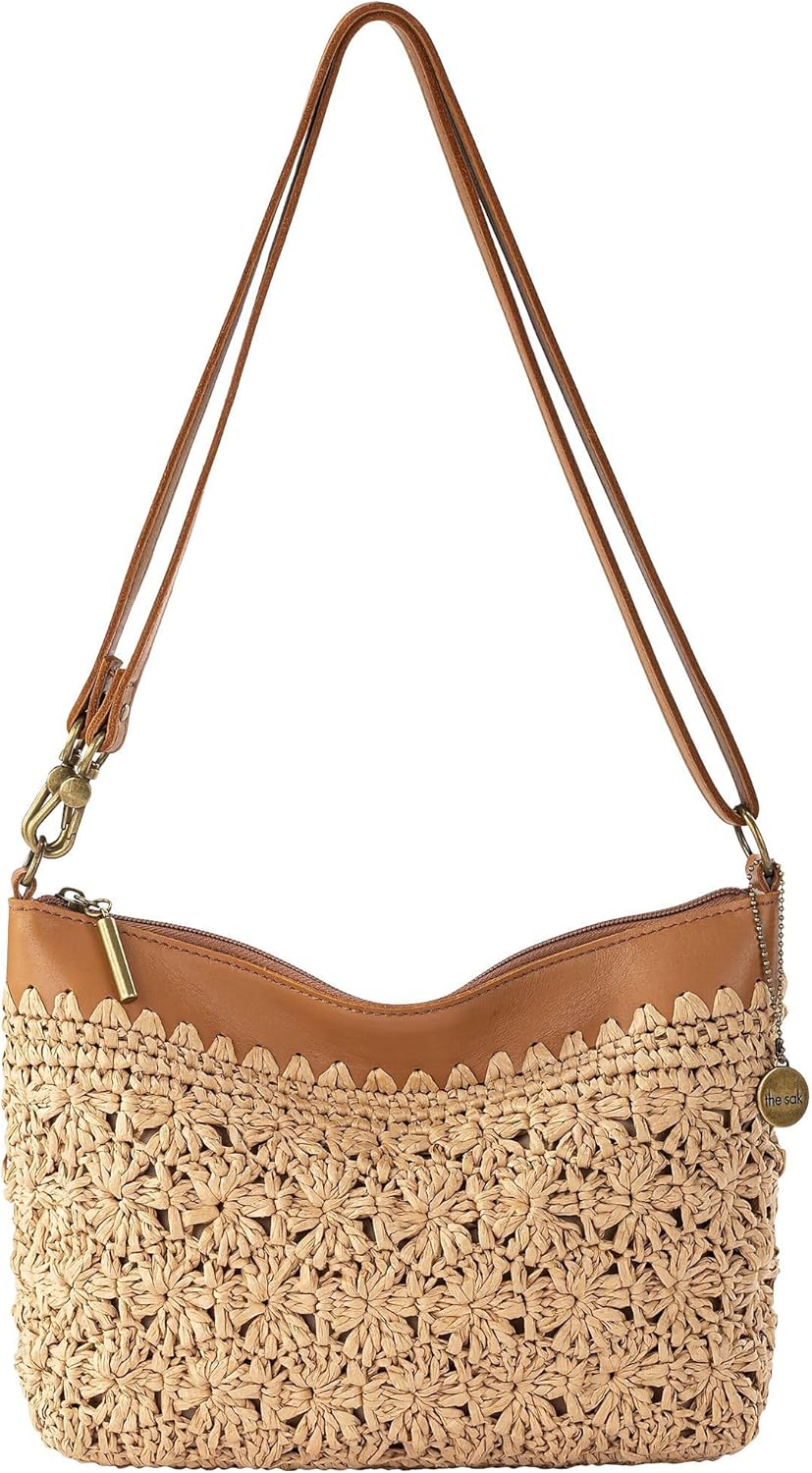 Lumi Convertible Crossbody Purse - Women's Handbag for Everyday & Travel, 3-in-1 Small Crossbody in Crochet & Leather