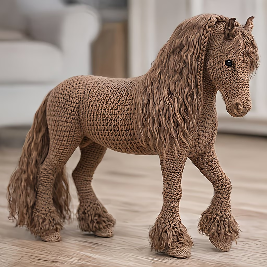 5 Style Horse Family Crochet Kit for Beginners | DIY Amigurumi Stuffed Toy Set with Full Supplies & Easy Instructions | Adorable Handmade Gift for Craft Fans