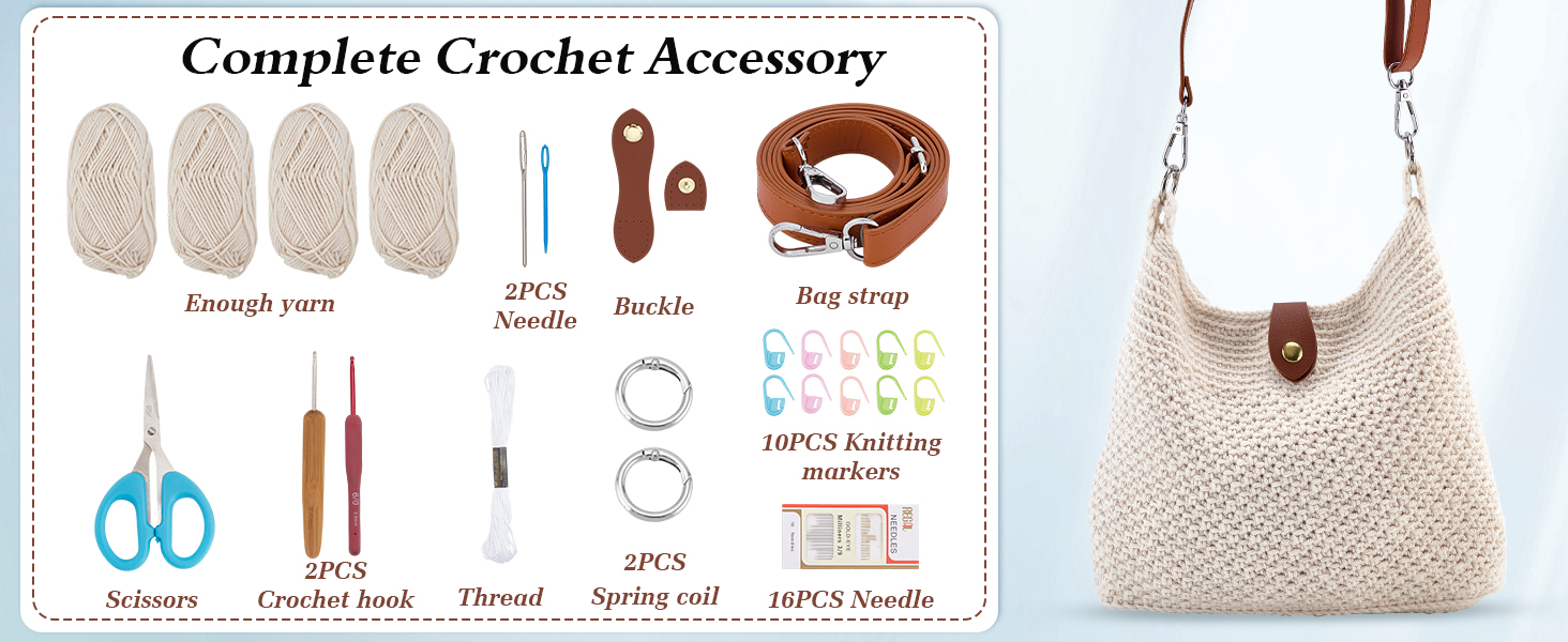 Crochet Bag Kit for Beginners