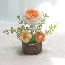 Crochet Flowers Artifical Sunflowers