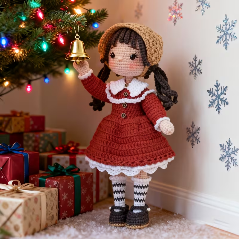 Eginner-Friendly Christmas Project This Adorable Crochet Kit Is Designed for Both New and Intermediate Crocheters, with Simple Steps That Make Crafting Easy and Fu, Adorable Christmas-Themed Crochet Set for, Designed for Both Beginners And Those