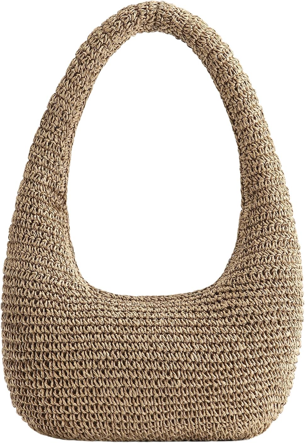 Straw Beach Bag for Women, Summer Tote Bag for Vacation, Hobo Shoulder Bag for Beach Wedding Travel