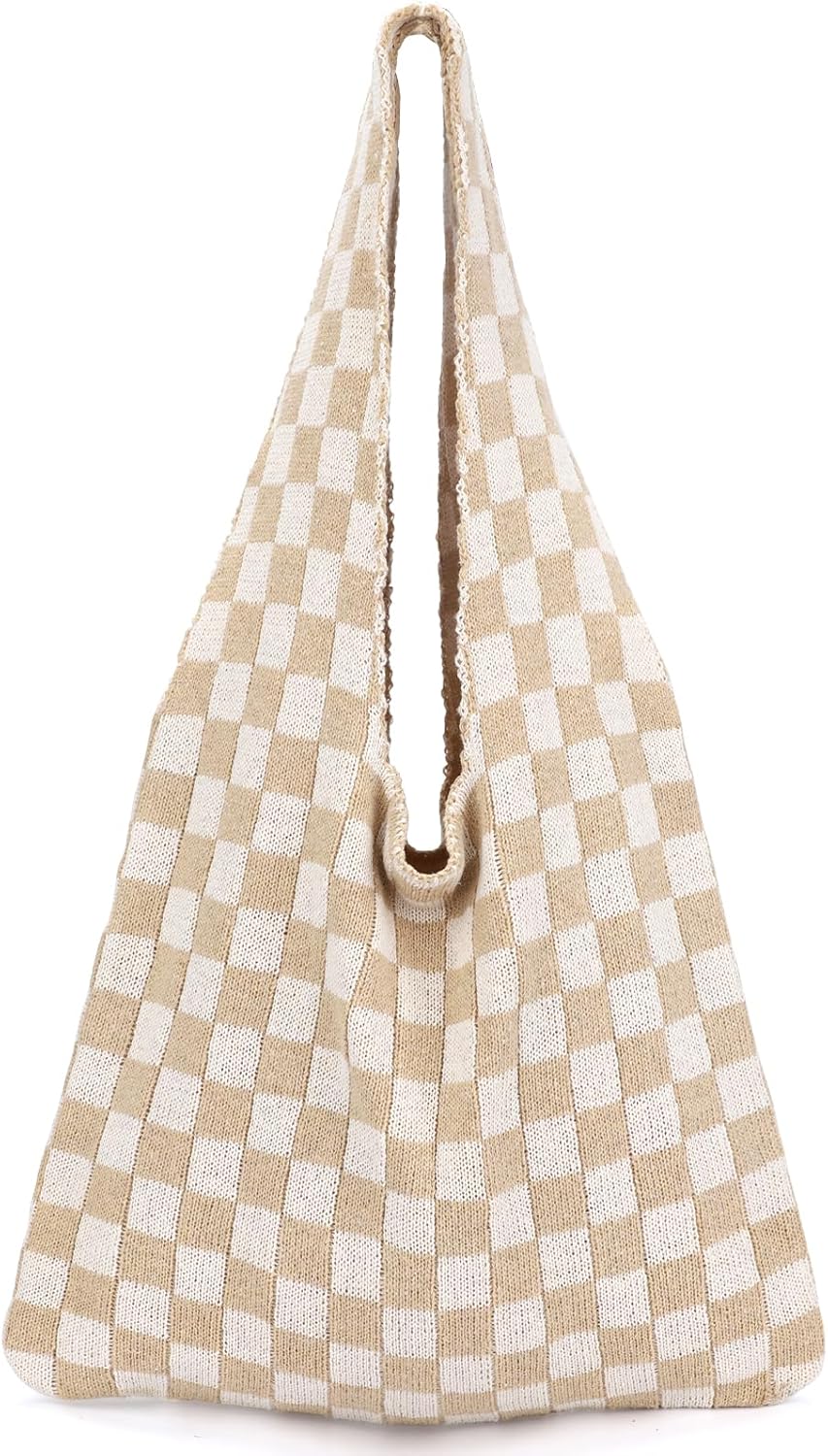 Crochet Bags for Women - Summer Beach Tote, Aesthetic Hippie Knit Bag
