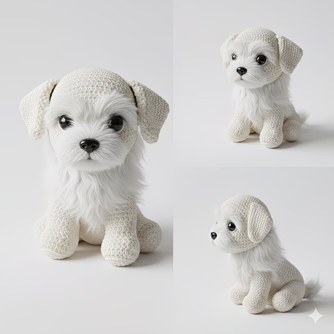 Maltese Puppy Crochet Plush Kit for Beginners | DIY Amigurumi Stuffed Animal Set with Yarn, Hook & Step-by-Step Tutorial | Cute Handmade Gift for Dog Lovers