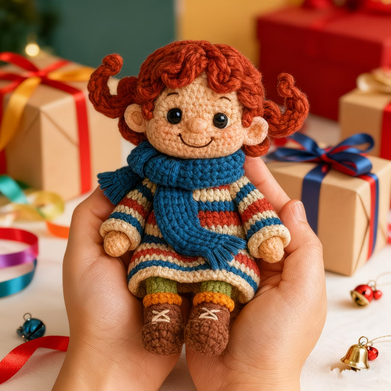 2pcs Beginner Crochet Kit | DIY Amigurumi Set with Multicolor Yarn & Hooks for Cute Handmade Characters | Hookcrafted