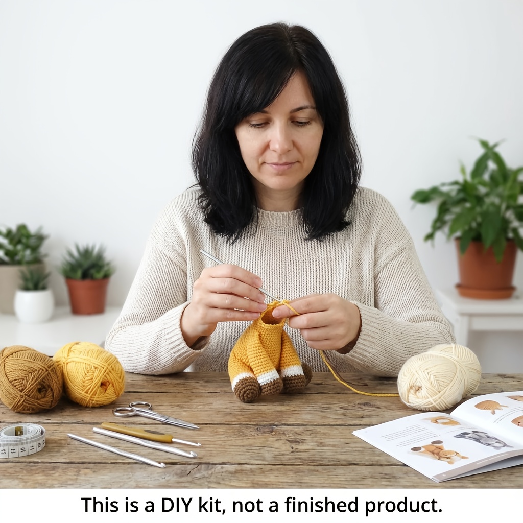 A Beginner'S Crochet Kit Featuring Animal Designs for Adults, Complete with Step-By-Step Video Tutorials. This Knitting Set Is a Charming And Fun Home Decor Piece, Perfect As a Birthday Or Valentine'S Day Gift-Hookcrafted