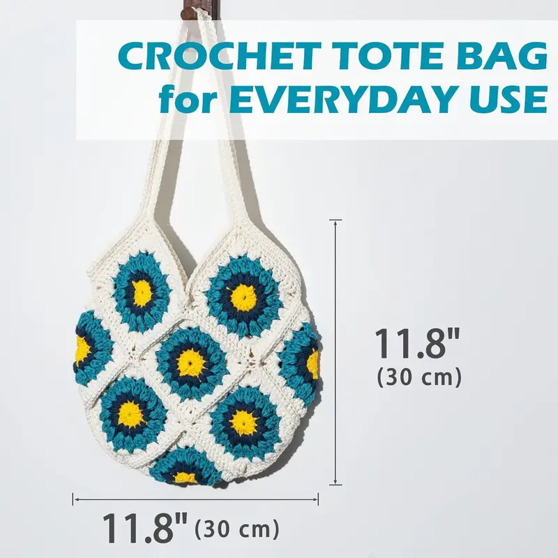 New wool hand-knitted bags, DIY hand-made crochet wool bags, material package