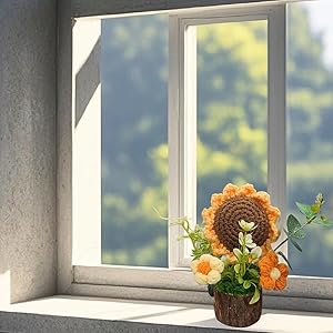 Crochet Flowers Artifical Sunflowers