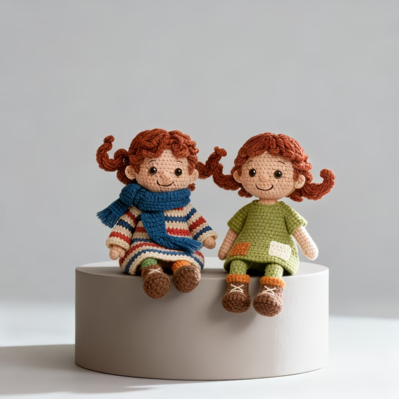 2pcs Beginner Crochet Kit | DIY Amigurumi Set with Multicolor Yarn & Hooks for Cute Handmade Characters | Hookcrafted