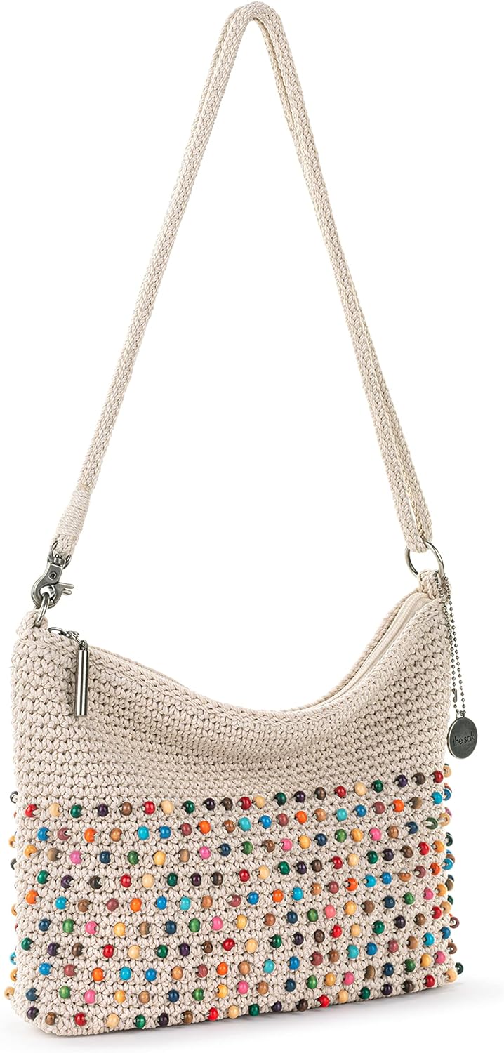 Lumi Convertible Crossbody Purse - Women's Handbag for Everyday & Travel, 3-in-1 Small Crossbody in Crochet & Leather