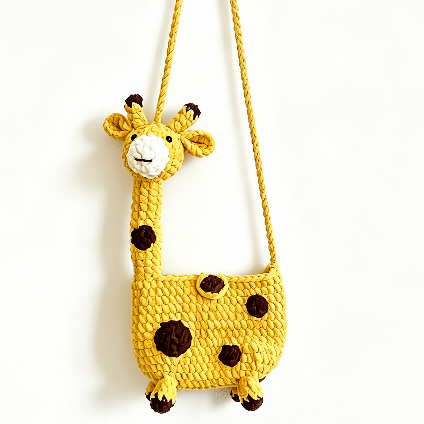 Strip Giraffe Bag Material Pack, Suitable for Beginner And Intermediate Crochet Knitting Tool Kit, Includes Materials, Animal Knitting Craft Set, Ideal for Adult Knitting Entry