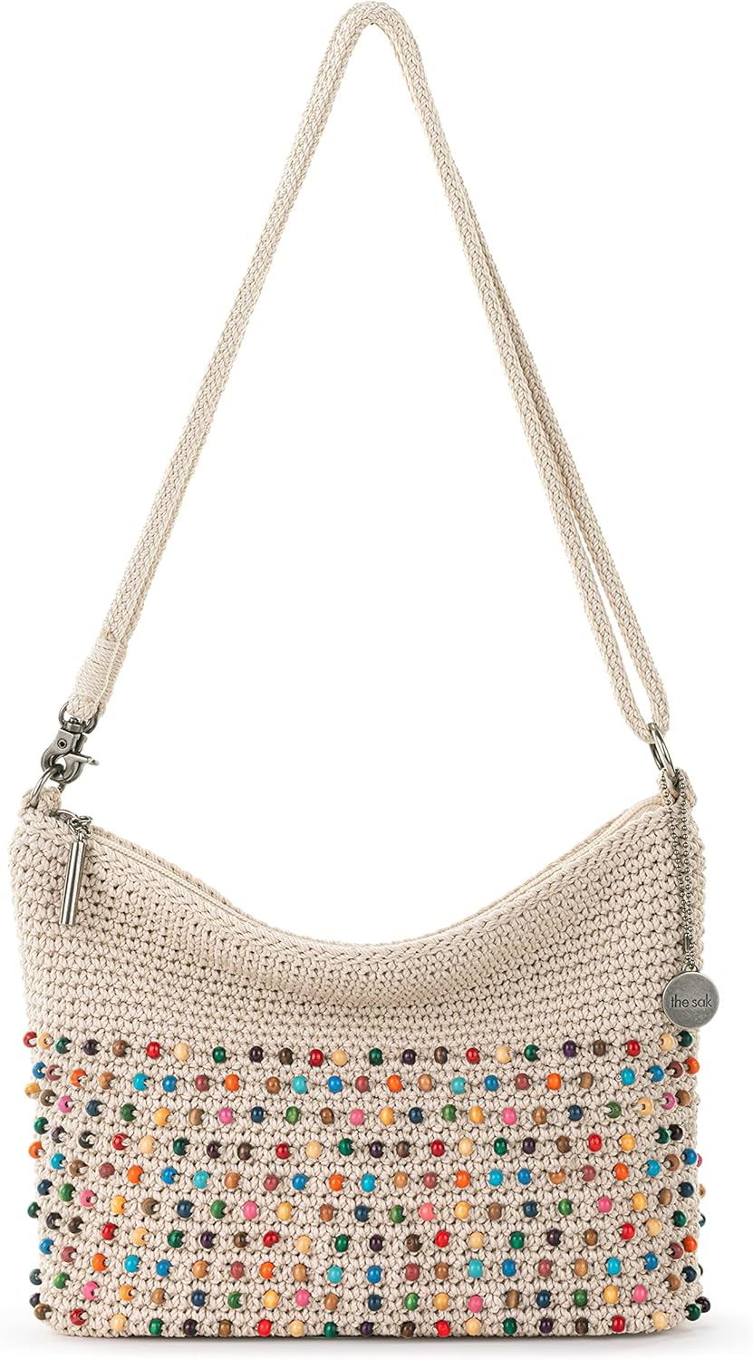 Lumi Convertible Crossbody Purse - Women's Handbag for Everyday & Travel, 3-in-1 Small Crossbody in Crochet & Leather