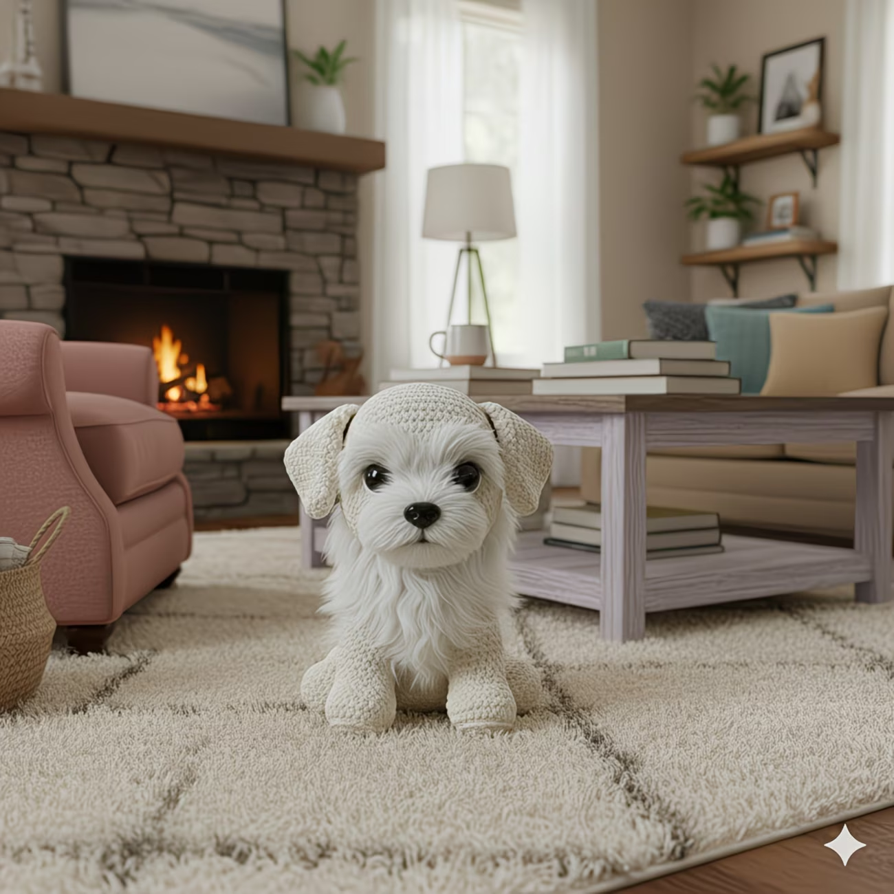Maltese Puppy Crochet Plush Kit for Beginners | DIY Amigurumi Stuffed Animal Set with Yarn, Hook & Step-by-Step Tutorial | Cute Handmade Gift for Dog Lovers