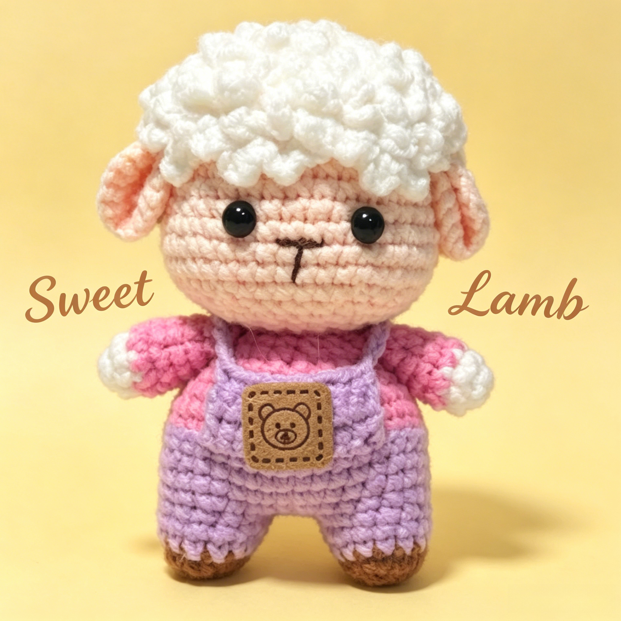 Adorable Sweet Lamb Crochet Doll | Handmade Amigurumi Stuffed Animal