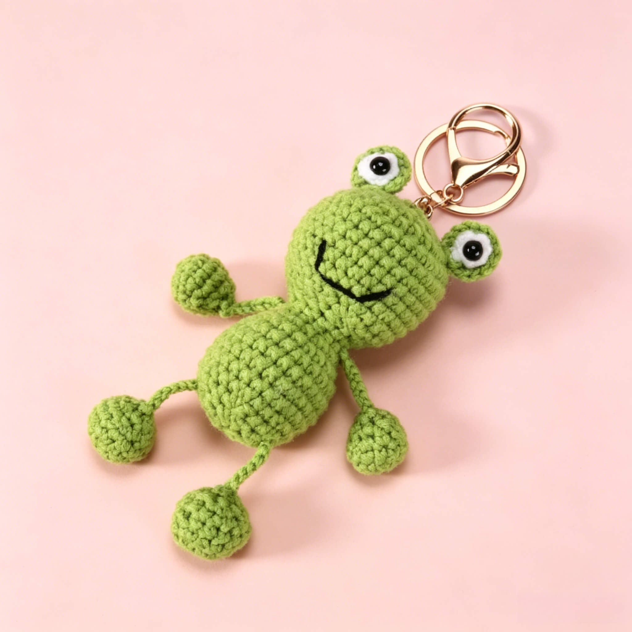Handmade Crochet Frog Keychain 🐸 | Cute Amigurumi Frog Bag Charm
